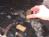 Adding small wood chunks